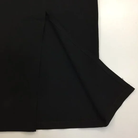 D&G DOLCE & GABBANA Basic Italy Black High Slit Front Skirt - Picture 9 of 16